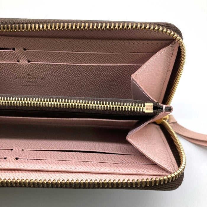 LOUIS VUITTON ルイヴィトン M61298 モノグラム ポルトフォイユ・クレマンス ローズ・バレリーヌ 長財布 ブラウン 瑞穂店