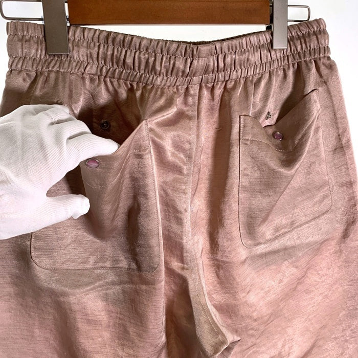 Needles ニードルズtring Cowboy Short - Poly Slub Sateen ストリングカウボーイショーツ サテンショートパンツ ベージュ MR255 Size S 福生店