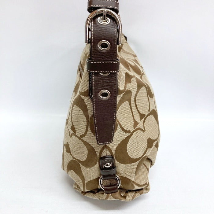 COACH コーチ F15067 斜め掛け ショルダーバッグ シグネチャー ブラウン 瑞穂店
