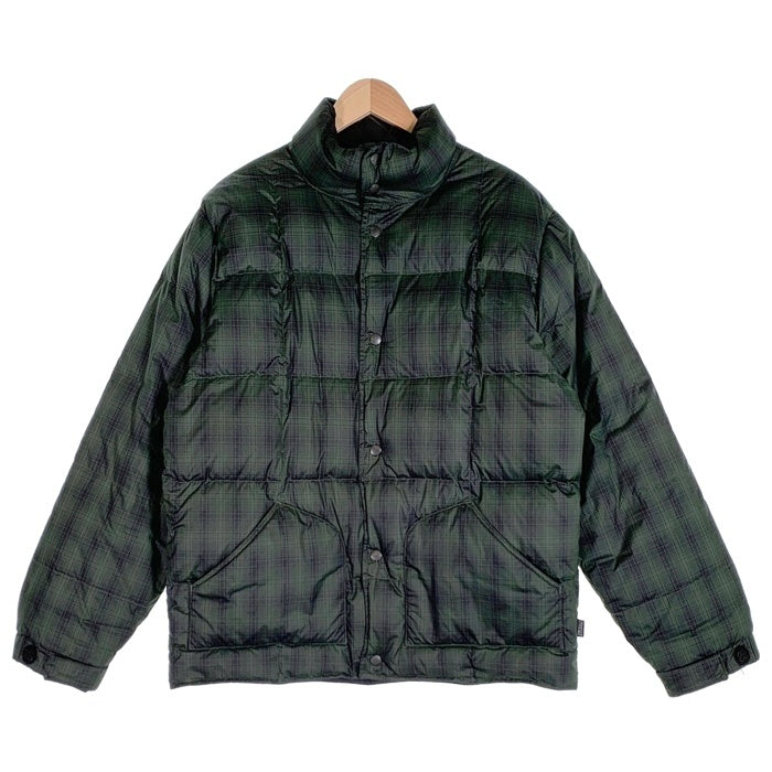 00's STUSSY AUTHENTIC GEAR ステューシー オーセンティック ギア リバーシブル ダウンジャケット グリーン ネイビー ブラック Size M 福生店