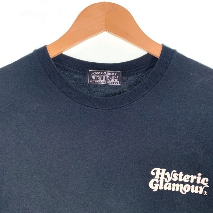HYSTERIC GLAMOUR ヒステリックグラマー SWAMP MUSIC プリントTシャツ ブラック 02222CT15 Size L 福生店
