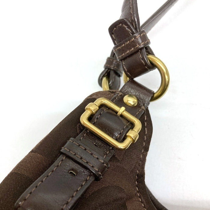 COACH コーチ 17689 マディソンオプアート サテンマギー トートバッグ ブラウン 瑞穂店