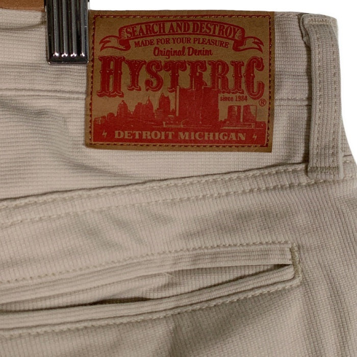 HYSTERIC GLAMOUR ヒステリックグラマー ベッドフォードコードストレッチ スリムパンツ アイボリー 0261AP05 Size 32 福生店