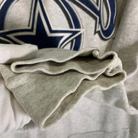 90's NFL ダラス・カウボーイズ プリント クルーネックスウェットトレーナー グレー LOGO7 USA製 Size XL 福生店
