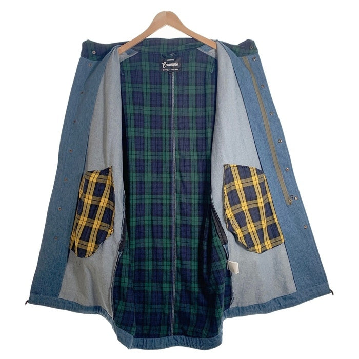 EXAMPLE エグザンプル E-51 DENIM MOD COAT デニム モッズコート ライトブルー Size XL 福生店