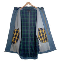 EXAMPLE エグザンプル E-51 DENIM MOD COAT デニム モッズコート ライトブルー Size XL 福生店