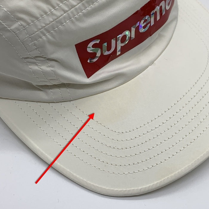 SUPREME シュプリーム 19SS Holographic Logo Camp Cap ホログラフィック ロゴ キャンプキャップ プリント ホワイト 福生店