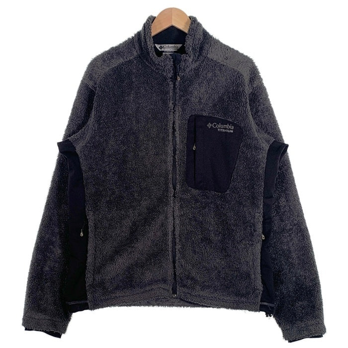 Columbia コロンビア TITANIUM ジップアップ フリース ジャケット チャコール Size XL 福生店