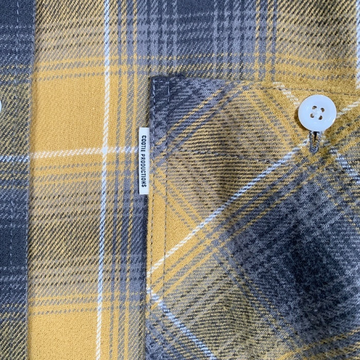 COOTIE クーティ オンブレチェック フランネルシャツ マスタード Size M 福生店