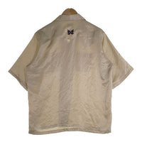 Needles ニードルズ S/S Cowboy One-Up Shirt  Poly Slub Sateen サテン 半袖 シャツ ベージュ MR254 Size M 福生店