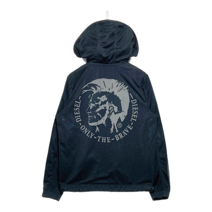 DIESEL Teflon ディーゼル テフロン加工 リバーシブルナイロンパーカー ブレイブマン ブラック SizeS 瑞穂店