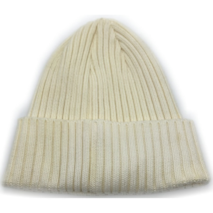 SUPREME シュプリーム 18SS Overdyed Ribbed Beanie オーバーダイ リブドビーニー ホワイト コットン 福生店