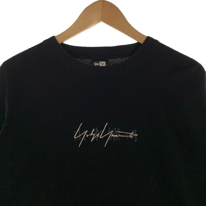 Yohji Yamamoto POUR HOMME ヨウジヤマモトプールオム New Era ニューエラ 刺繡 プリント ロングスリーブTシャツ ブラック HH-T84-992 Size L 福生店