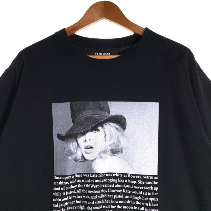 MINEDENIM マインデニム STIE lo スティーロ Sam Haskins サムハスキンス Kate Tee ケイトモス プリントTシャツ ブラック 25MND-STL005-99-L2 Size L 福生店
