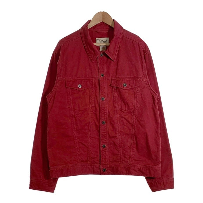 L.L.Bean エルエルビーン デニムトラッカージャケット レッド Size L-R 福生店