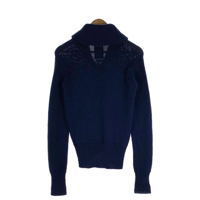 VISVIM ビズビム STURGIS SWEATER F.Z ショールカラー ジップアップウールセーター ネイビー 0113205012005 Size 0 福生店