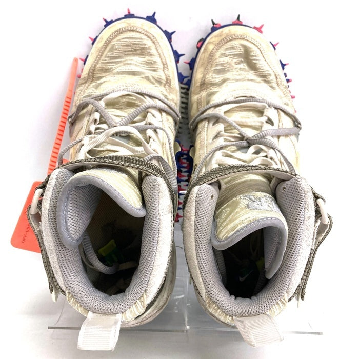 NIKE×OFF-WHITE ナイキ×オフホワイト DO6290-100 AIR FORCE 1 MID SP スニーカー ホワイト size26.5cm 瑞穂店
