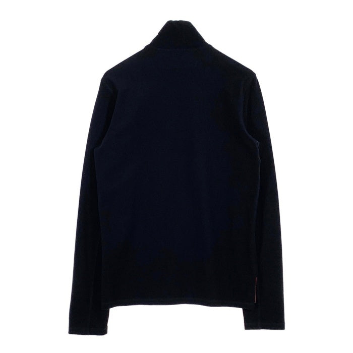 PRADA SPORT プラダスポーツ ハーフジップ プルオーバーロングスリーブカットソー ブラック ナイロン ポリウレタン Size L 福生店
