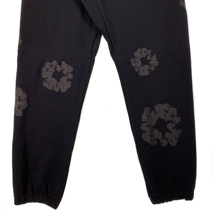 DENIM TEARS デニムティアーズ COTTON WREATH SWEAT PANTS コットンリース スウェットパンツ ブラック フラワーブラック Size XL 福生店