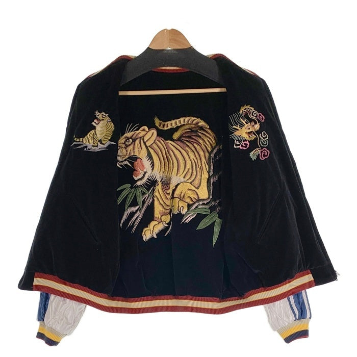 TAILOR TOYO テーラー東洋 ヒノヤ75周年 別珍 キルティング リバーシブル スーベニアジャケット スカジャン ブラック ブルー TT15664HY Size XL 福生店