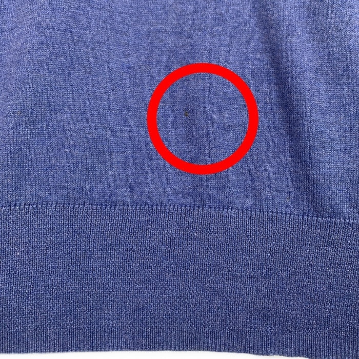 Brooks Brothers ブルックスブラザーズ シルク コットン プルオーバーニットパーカー ブルー 薄手 Size XL 福生店
