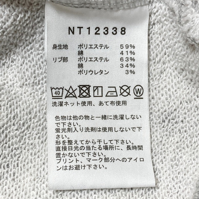 THE NORTH FACE ザ・ノースフェイス NT12338 ロゴプリント プルオーバーパーカー グレー sizeL 瑞穂店