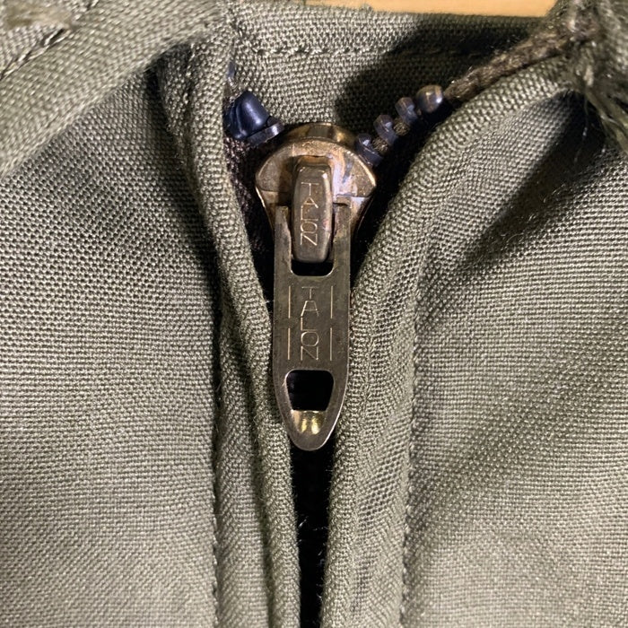 80's U.S.ARMY 米軍 ヘリクルー ジャケット オリーブ ロケットTALON Size M 相当 福生店