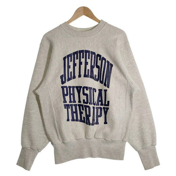 90's GENUS JEFFERSON PHYSICAL THERAPY プリント スウェットクルーネックトレーナー グレー USA製 Size M 福生店