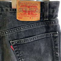 Levi’s リーバイス 550 0260 USA製 00s 後染め ボタン裏554 デニムパンツ ブラック sizeW36 瑞穂店