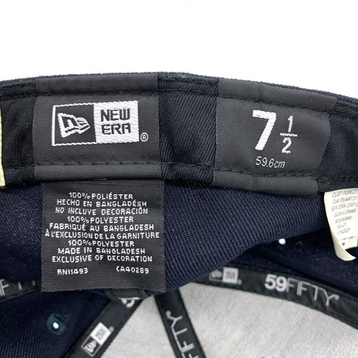 STUSSY ステューシー NEW ERA ニューエラ 59FIFTY NY LOGO CAP ベースボールキャップ ネイビー Size 7 1/2 (59.6cm) 福生店