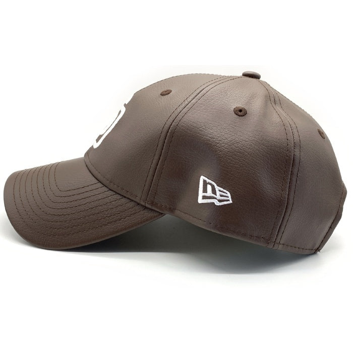 New Era ニューエラ MLB サンディエゴ・パドレス 9FIFTY フェイクレザー ベースボールキャップ ブラウン 福生店