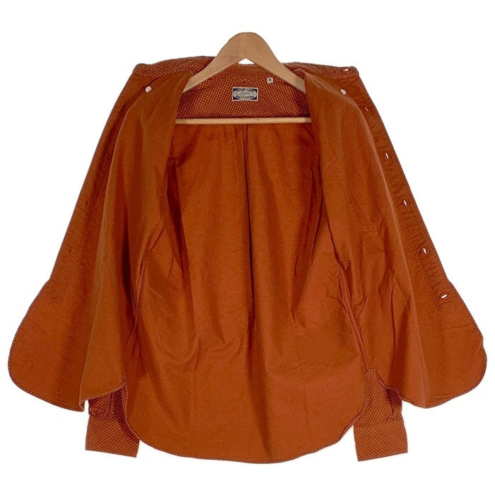 SUGAR CANE Light シュガーケーンライト ドット柄 フランネルボタンダウンシャツ 長袖 エンジ Size M 福生店