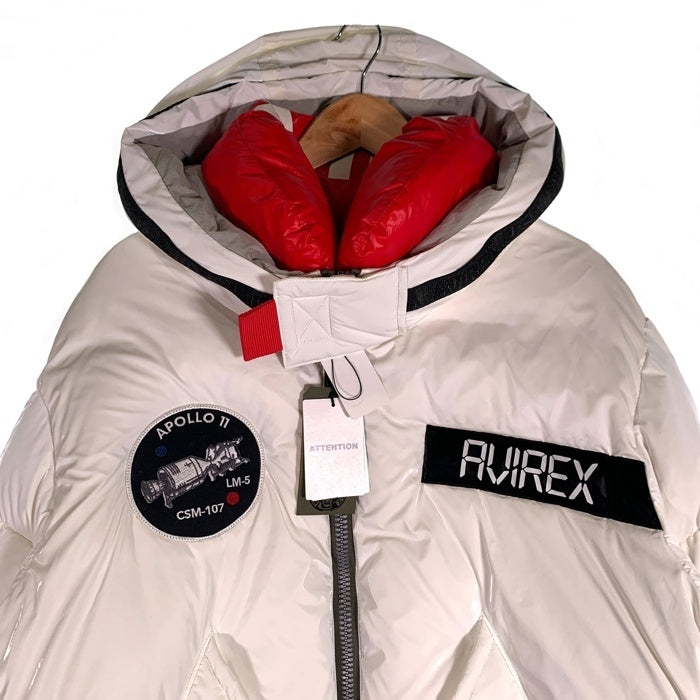 AVIREX アヴィレックス APOLO DOWN JACKET アポロダウンジャケット ホワイト 6102189 Size XL 福生店
