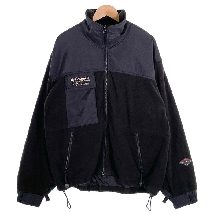 90's 00's Columbia コロンビア Titanium Fleece Jacket チタニウム フリース ジャケット ブラック Size M 福生店