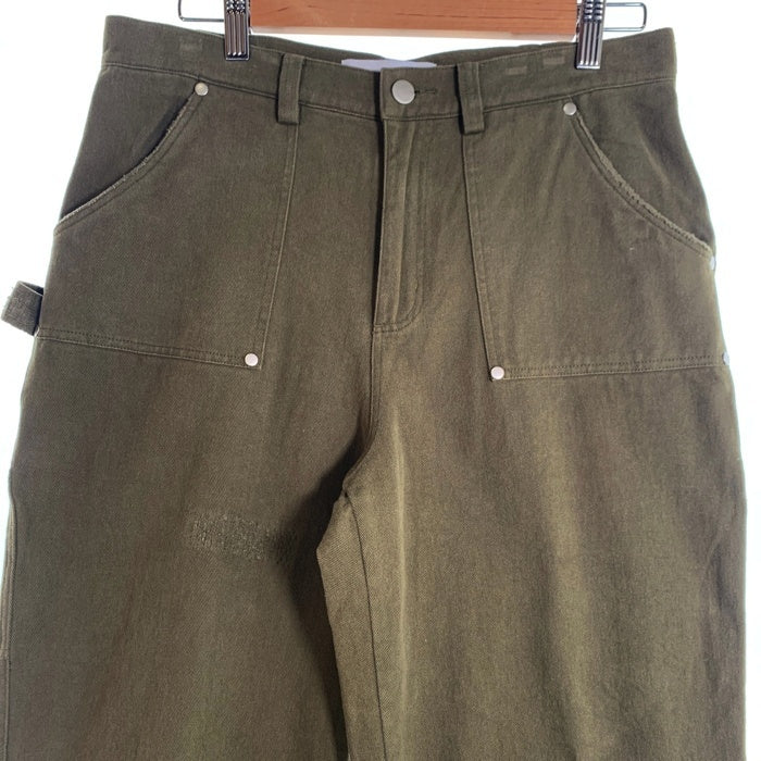 liju モールスキン ペインターパンツ オリーブ コットン ダメージ加工 Size 32 福生店