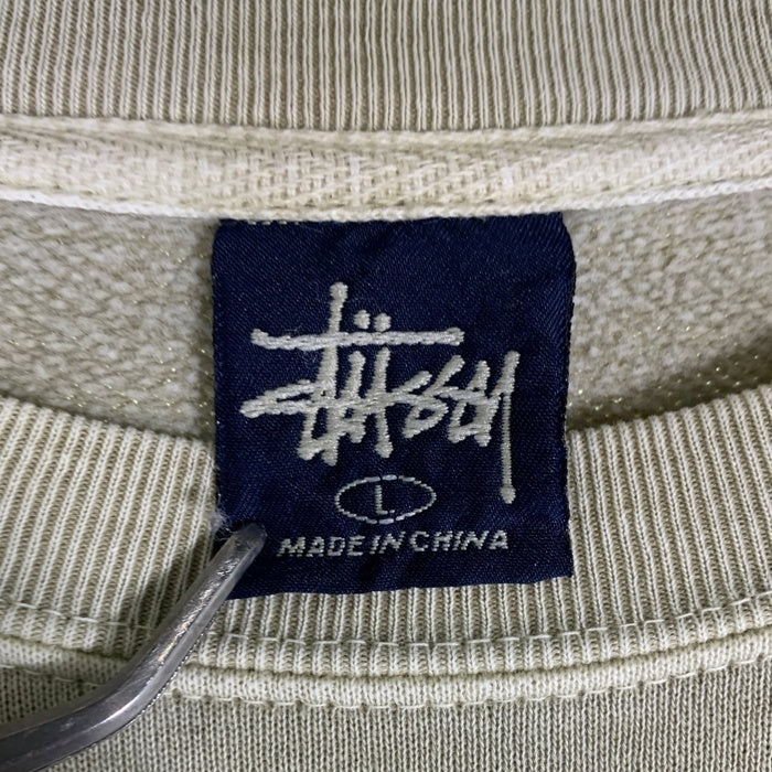 90's STUSSY ステューシー カモフラージュ Sロゴ スウェットシャツ ベージュ Size L 福生店