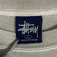 90's STUSSY ステューシー カモフラージュ Sロゴ スウェットシャツ ベージュ Size L 福生店