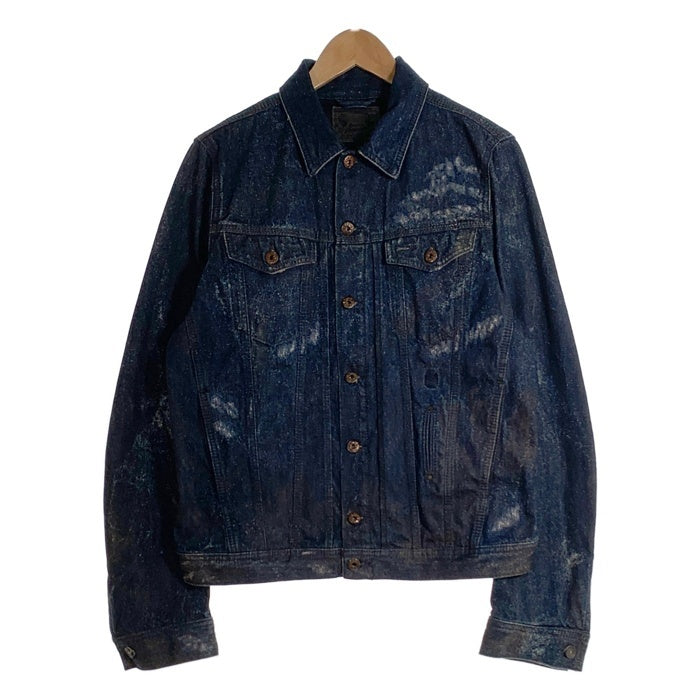 DIESEL ディーゼル ダメージ加工 デニムトラッカージャケット インディゴ Size L 福生店