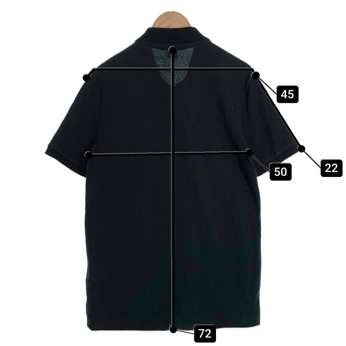 RALPH LAUREN RUGBY ラルフローレンラグビー スカルボーン刺繡 ポロシャツ 鹿の子 半袖 ブラック Size M 福生店
