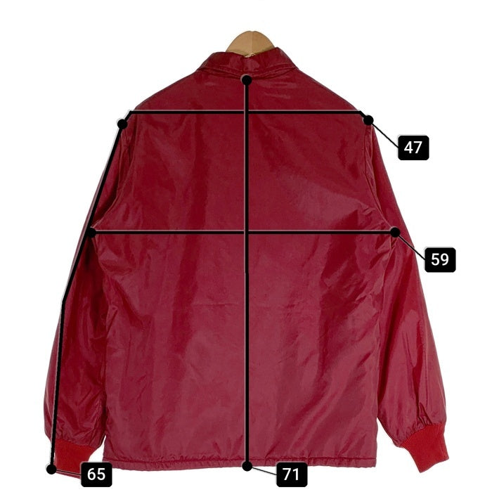 70`s Sears シアーズ ナイロン コーチジャケット 内ボア バーガンディー Size M 福生店