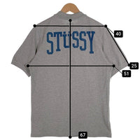 STUSSY ステューシー 刺繍 半袖 ポロシャツ グレー Size M 福生店