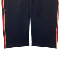 FENDI フェンディ FB0496 A6TH ズッカ柄 ストライプ トラックパンツ ブラック size52 瑞穂店