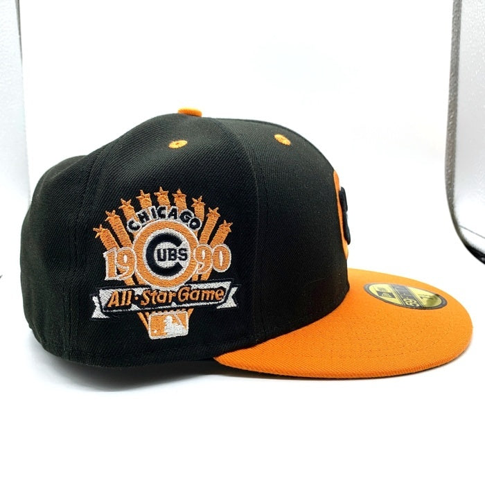 New Era ニューエラ 59FIFTY MLB シカゴ・カブス ベースボールキャップ ブラック オレンジ Size 7 1/2 (59.6cm) 福生店