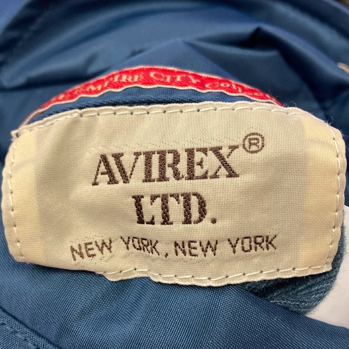 AVIREX アヴィレックス 783-3252045 23AW ニューヨーク空軍州兵モデル MA-1 リバーシブル フライトジャケット REFLECT STENCIL ブルー sizeL 瑞穂店