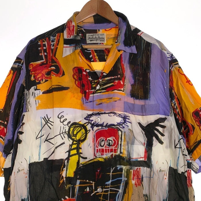 WACKOMARIA ワコマリア 22SS JEAN-MICHAEL BASQUIAT HAWAIAN SHIRT S/S バスキア ハワイアンシャツ アロハ マルチ Size XXL 福生店