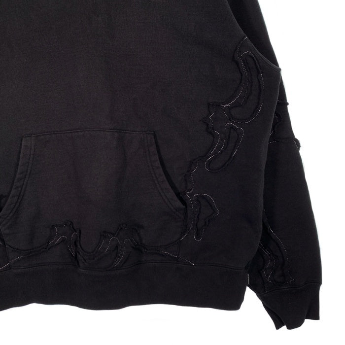 SUPREME シュプリーム 23SS Western Cut Out Hooded Sweatshirt ウエスタンカットアウト プルオーバースウェットパーカー ブラック Size L 福生店