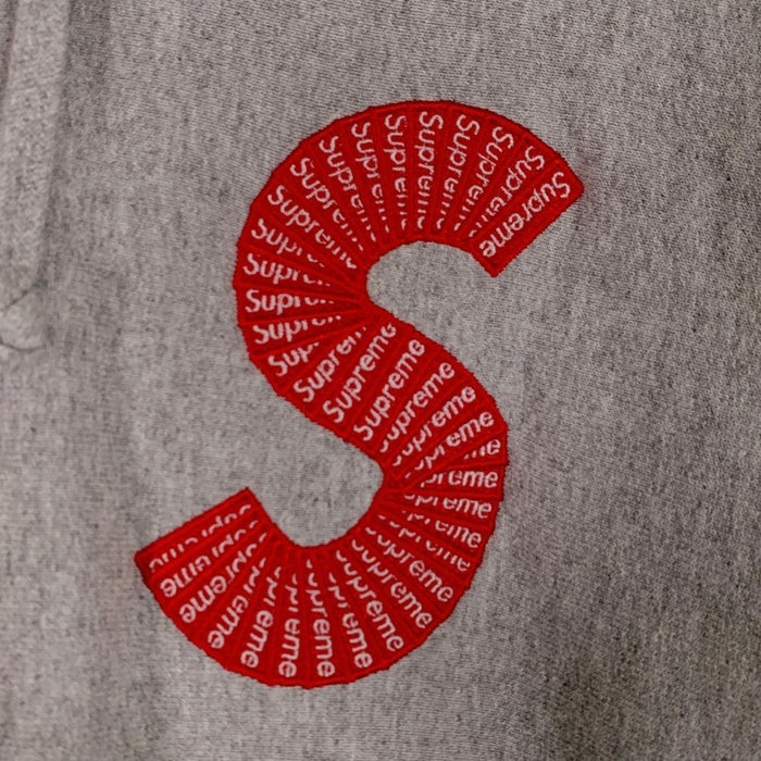 SUPREME シュプリーム 20AW S Logo Hooded Sweatshirt Sロゴ プルオーバースウェットパーカー グレー Size L 福生店