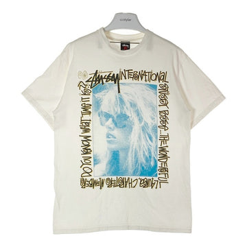 STUSSY ステューシー メキシコ製 LAURA PHOTO Tシャツ ホワイト sizeM★汚れ有 瑞穂店