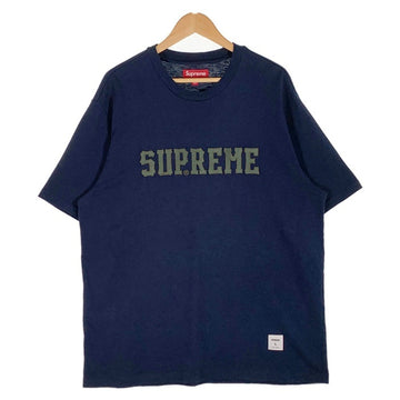 SUPREME シュプリーム 24AW 24AW Twill Applique S/S Top ツイルアップリケ ショートスリーブトップ Tシャツ ネイビー Size L 福生店