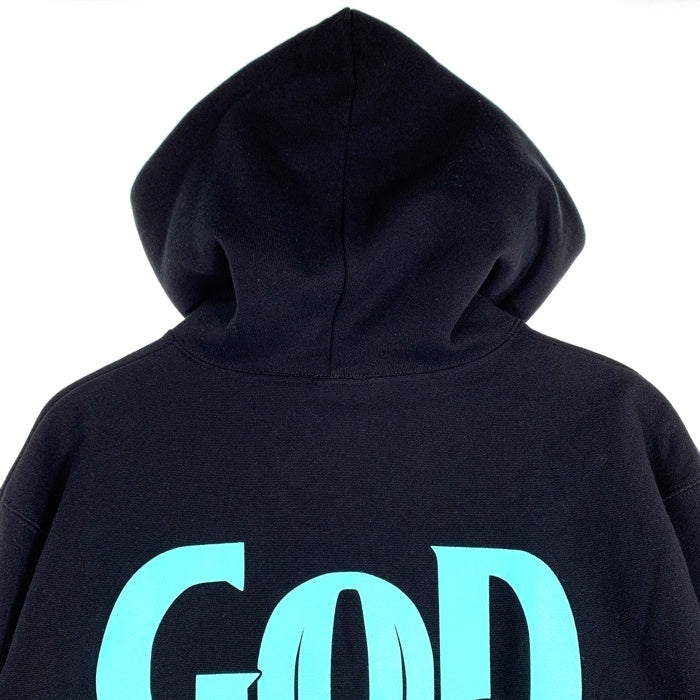 GOD BLESS YOU ゴッドブレスユー ジップアップ フーディー パーカー ブラック Size XL 福生店